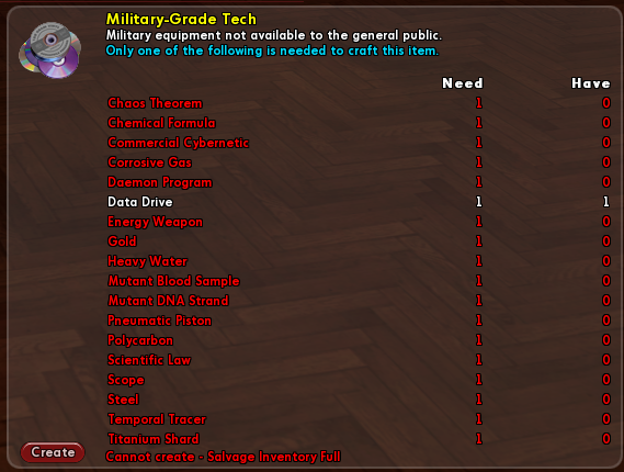 Converting salvage to materials